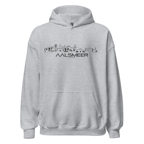 Hoodie Aalsmeer Sport Grey S houten cadeau decoratie relatiegeschenk van WoodWideCities