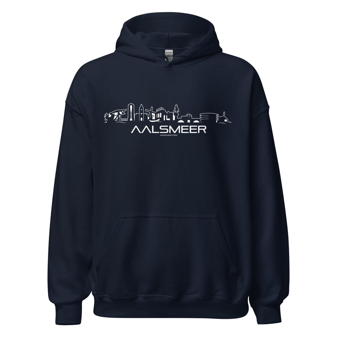 Hoodie Aalsmeer Navy S houten cadeau decoratie relatiegeschenk van WoodWideCities