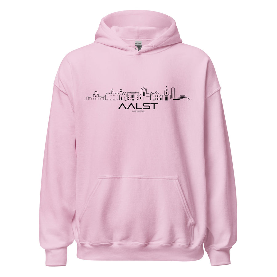 Hoodie Aalst Light Pink S houten cadeau decoratie relatiegeschenk van WoodWideCities