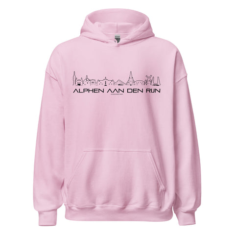 Hoodie Alphen aan den Rijn Light Pink S houten cadeau decoratie relatiegeschenk van WoodWideCities
