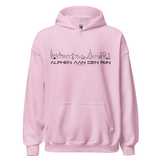 Hoodie Alphen aan den Rijn Light Pink S houten cadeau decoratie relatiegeschenk van WoodWideCities