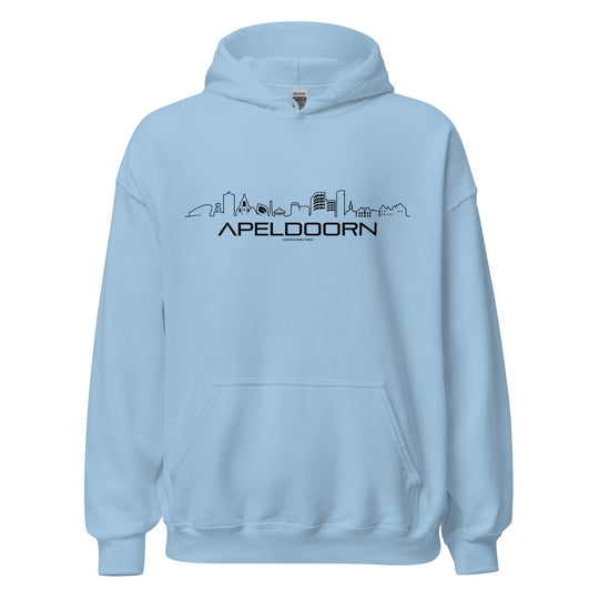 Hoodie Apeldoorn Light Blue S houten cadeau decoratie relatiegeschenk van WoodWideCities