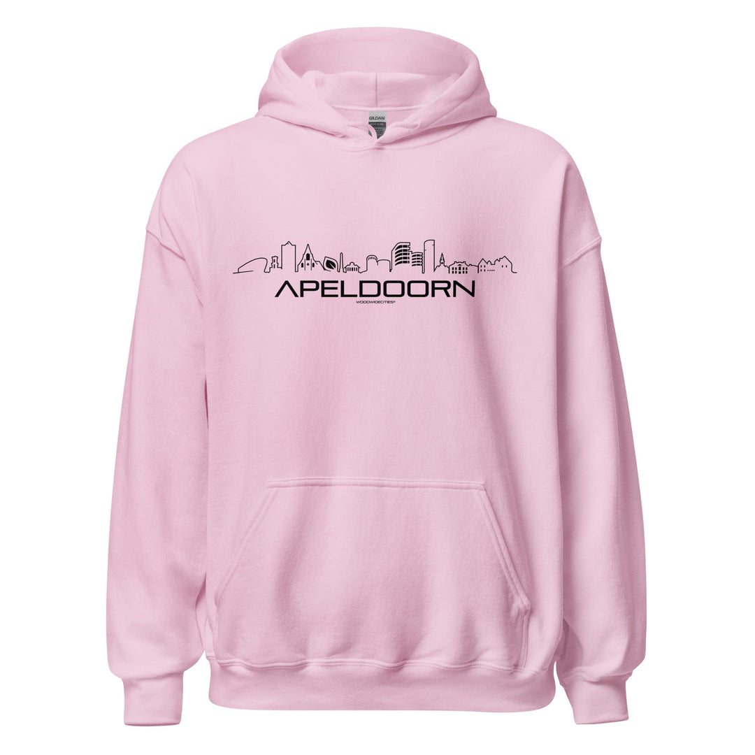 Hoodie Apeldoorn Light Pink S houten cadeau decoratie relatiegeschenk van WoodWideCities