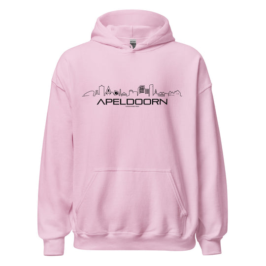 Hoodie Apeldoorn Light Pink S houten cadeau decoratie relatiegeschenk van WoodWideCities