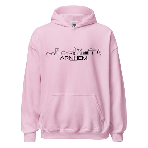 Hoodie Arnhem Light Pink S houten cadeau decoratie relatiegeschenk van WoodWideCities