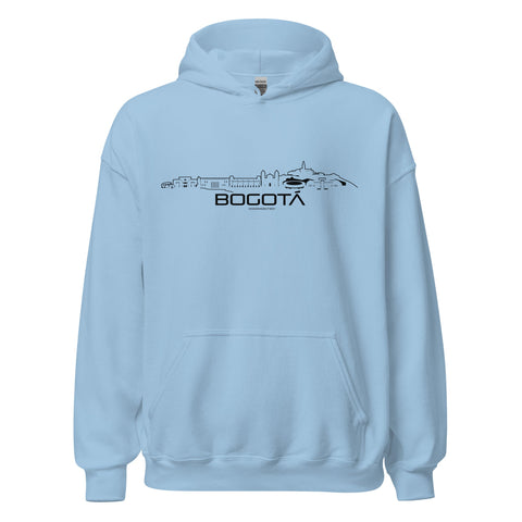 Hoodie Bogotá Light Blue S houten cadeau decoratie relatiegeschenk van WoodWideCities