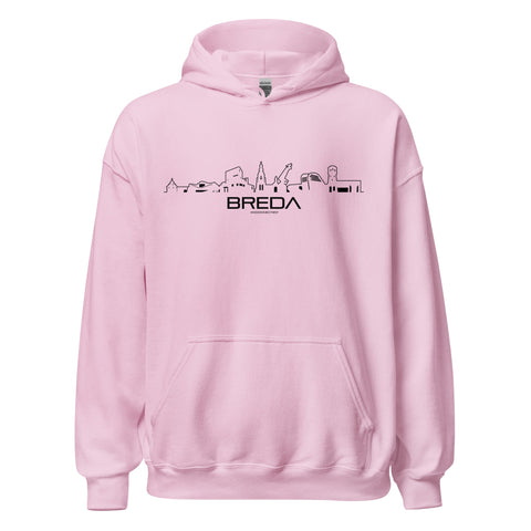 Hoodie Breda Light Pink S houten cadeau decoratie relatiegeschenk van WoodWideCities