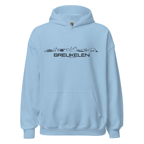 Hoodie Breukelen Light Blue S houten cadeau decoratie relatiegeschenk van WoodWideCities