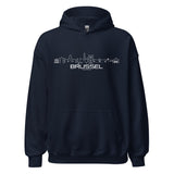 Hoodie Brussel Navy S houten cadeau decoratie relatiegeschenk van WoodWideCities