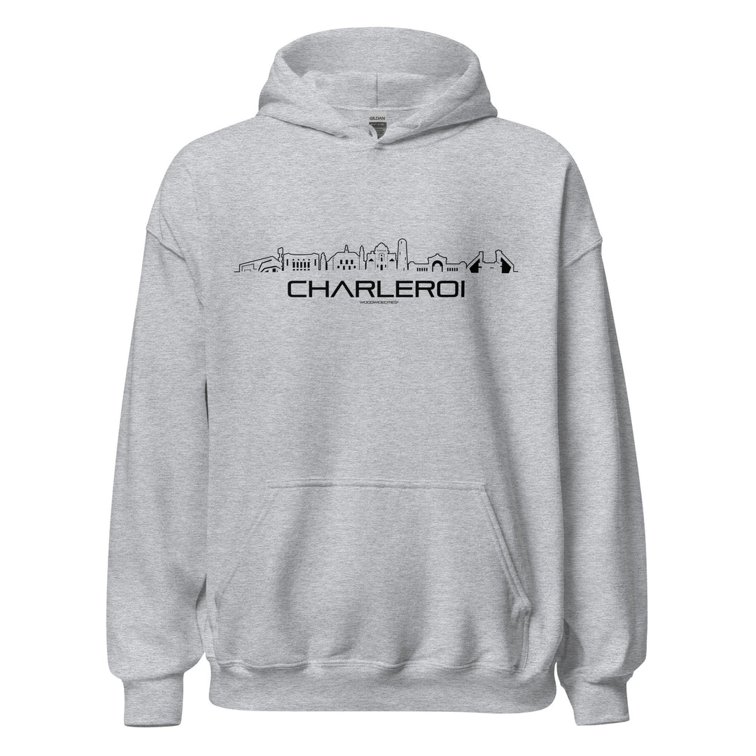 Hoodie Charleroi Sport Grey S houten cadeau decoratie relatiegeschenk van WoodWideCities