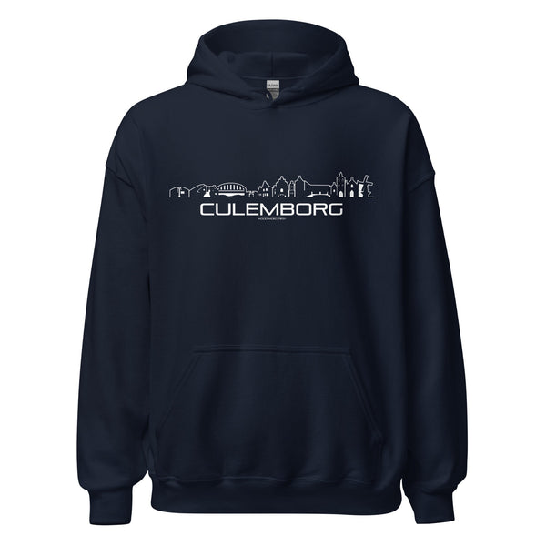 Hoodie Culemborg Navy S houten cadeau decoratie relatiegeschenk van WoodWideCities