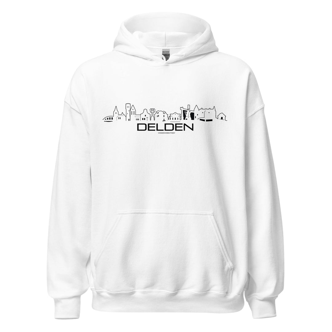 Hoodie Delden White S houten cadeau decoratie relatiegeschenk van WoodWideCities