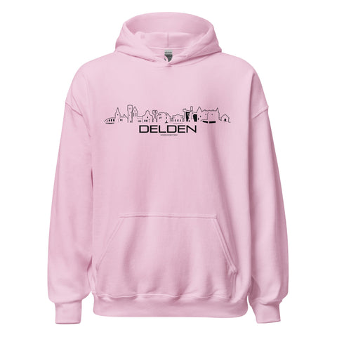 Hoodie Delden Light Pink S houten cadeau decoratie relatiegeschenk van WoodWideCities