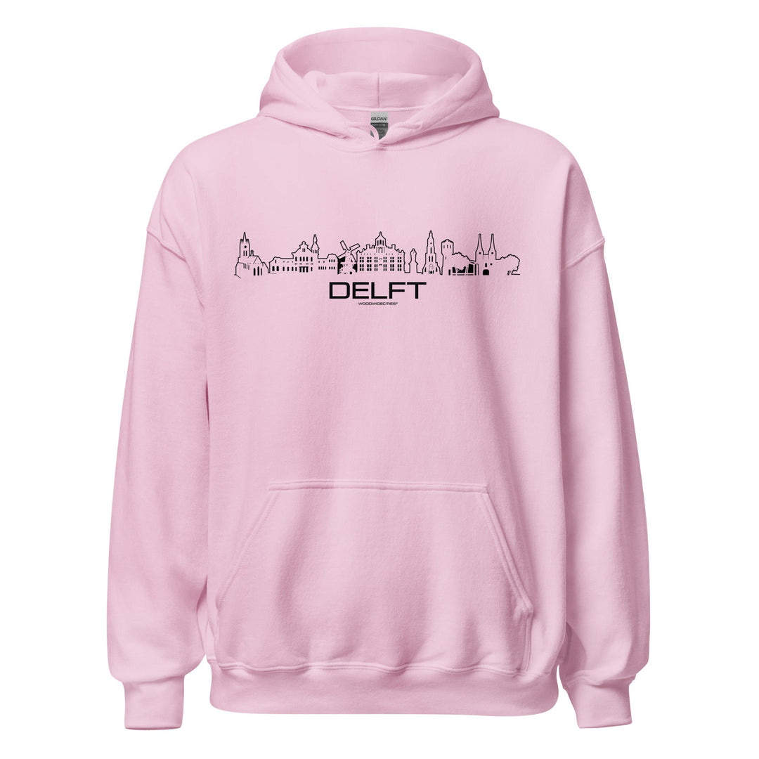 Hoodie Delft Light Pink S houten cadeau decoratie relatiegeschenk van WoodWideCities