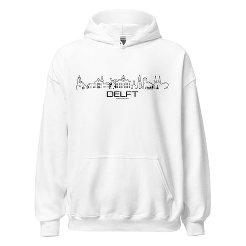 Hoodie Delft White S houten cadeau decoratie relatiegeschenk van WoodWideCities