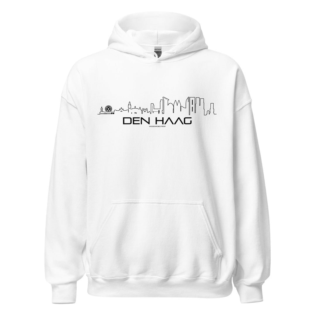 Hoodie Den Haag White S houten cadeau decoratie relatiegeschenk van WoodWideCities