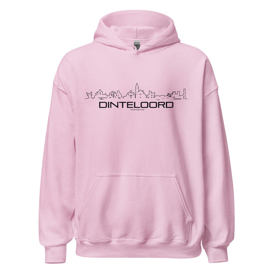 Hoodie Dinteloord Light Pink S houten cadeau decoratie relatiegeschenk van WoodWideCities