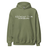 Hoodie Doesburg Military Green S houten cadeau decoratie relatiegeschenk van WoodWideCities