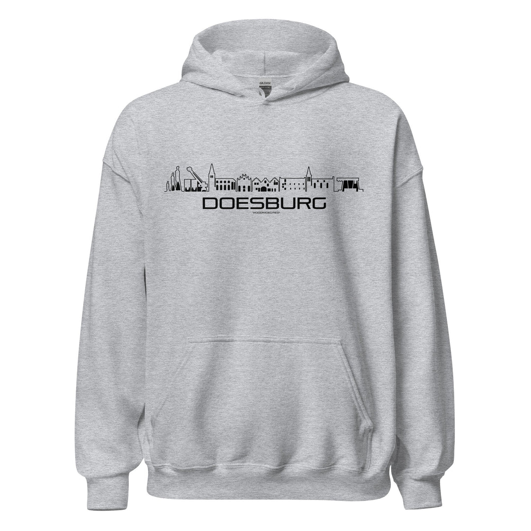 Hoodie Doesburg Sport Grey S houten cadeau decoratie relatiegeschenk van WoodWideCities