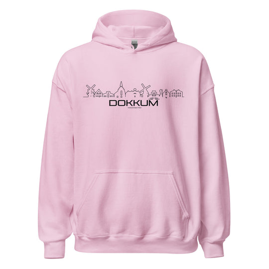 Hoodie Dokkum Light Pink S houten cadeau decoratie relatiegeschenk van WoodWideCities