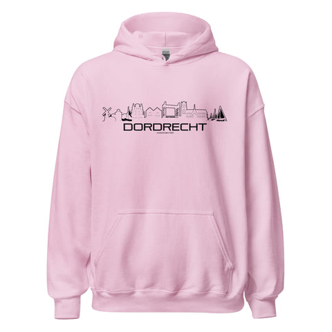 Hoodie Dordrecht Light Pink S houten cadeau decoratie relatiegeschenk van WoodWideCities