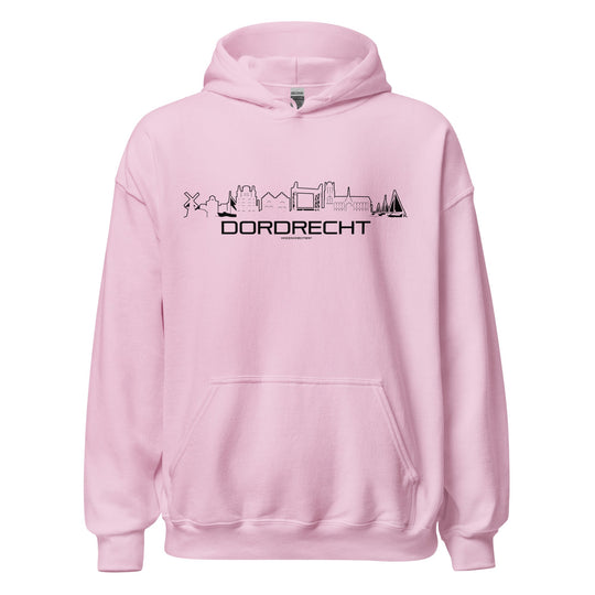 Hoodie Dordrecht Light Pink S houten cadeau decoratie relatiegeschenk van WoodWideCities