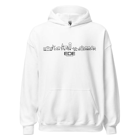 Hoodie Ede White S houten cadeau decoratie relatiegeschenk van WoodWideCities