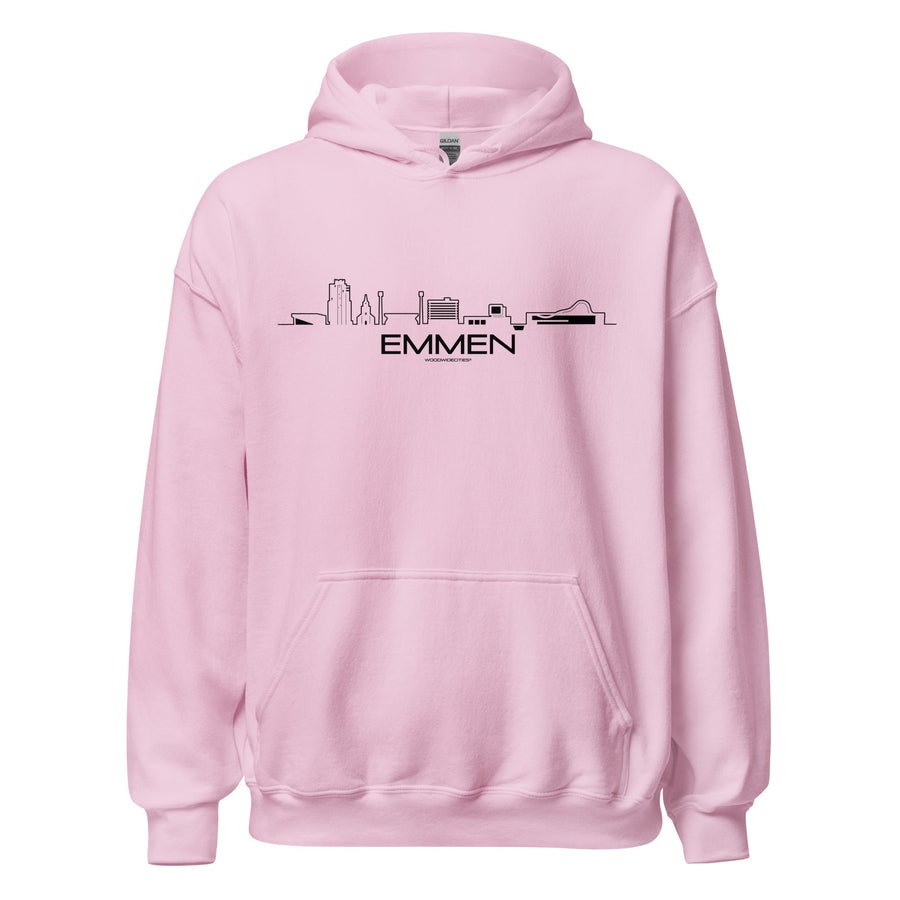 Hoodie Emmen Light Pink S houten cadeau decoratie relatiegeschenk van WoodWideCities