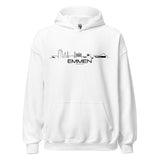 Hoodie Emmen White S houten cadeau decoratie relatiegeschenk van WoodWideCities