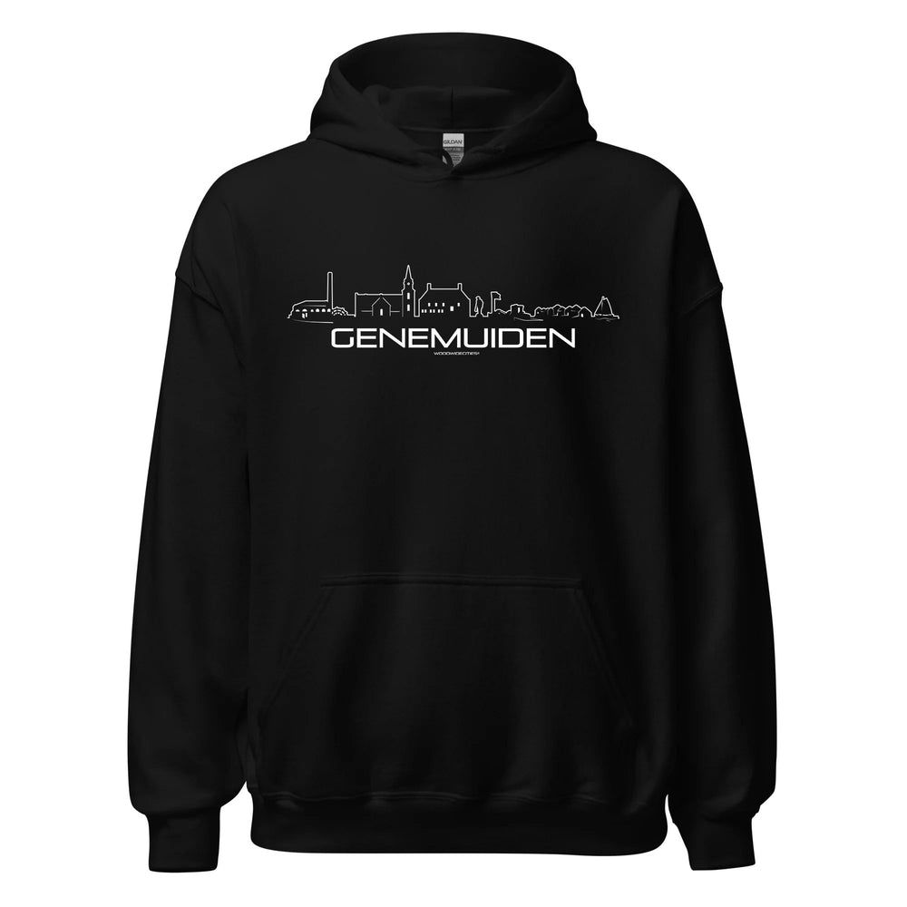 Hoodie Genemuiden cadeau voor elke citylover decoratie kleding relatiegeschenk van WoodWideCities