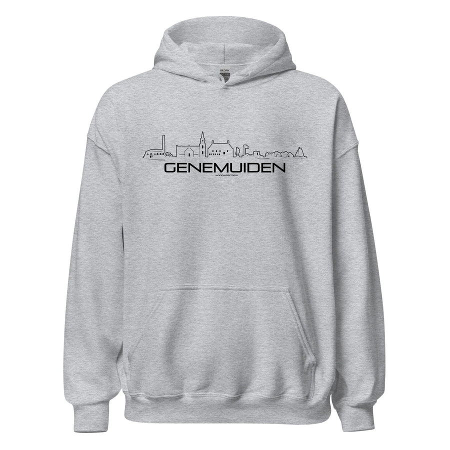 Hoodie Genemuiden cadeau voor elke citylover decoratie kleding relatiegeschenk van WoodWideCities