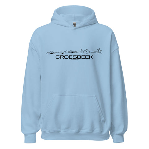 Hoodie Groesbeek Light Blue S houten cadeau decoratie relatiegeschenk van WoodWideCities