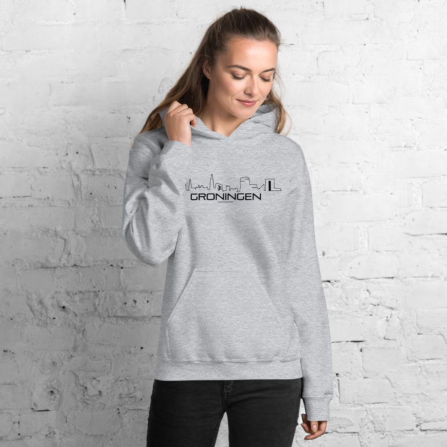 Hoodie Groningen houten cadeau decoratie relatiegeschenk van WoodWideCities