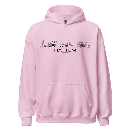 Hoodie Hattem Light Pink S houten cadeau decoratie relatiegeschenk van WoodWideCities