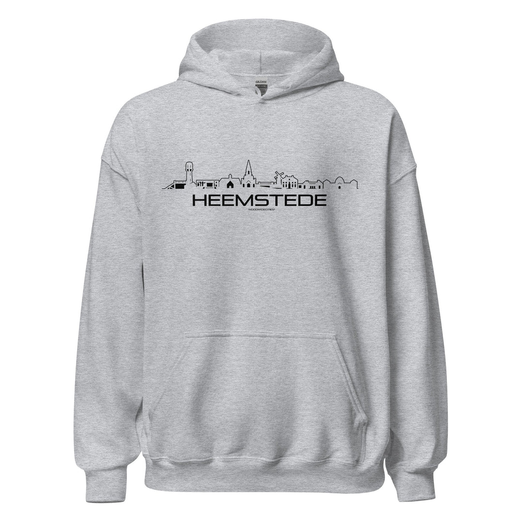 Hoodie Heemstede Sport Grey S houten cadeau decoratie relatiegeschenk van WoodWideCities