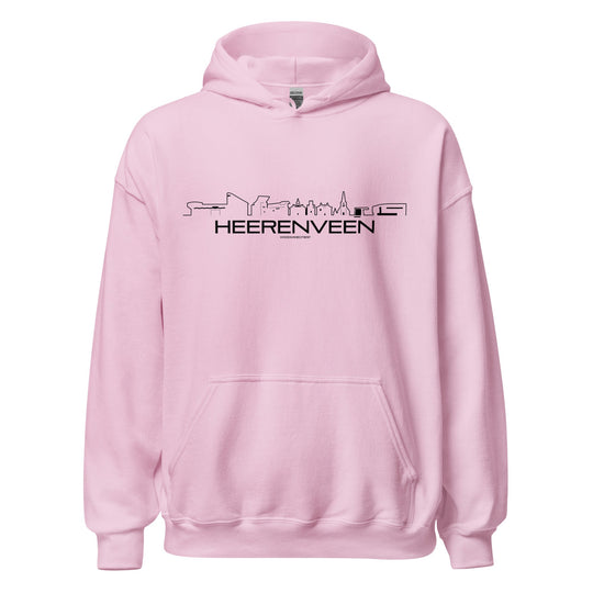 Hoodie Heerenveen Light Pink S houten cadeau decoratie relatiegeschenk van WoodWideCities