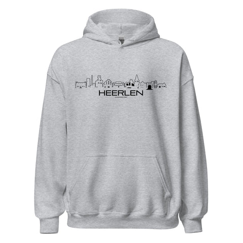Hoodie Heerlen Sport Grey S houten cadeau decoratie relatiegeschenk van WoodWideCities