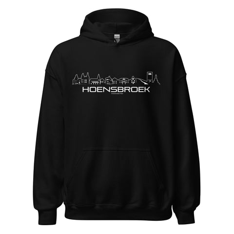 Hoodie Hoensbroek Black S houten cadeau decoratie relatiegeschenk van WoodWideCities