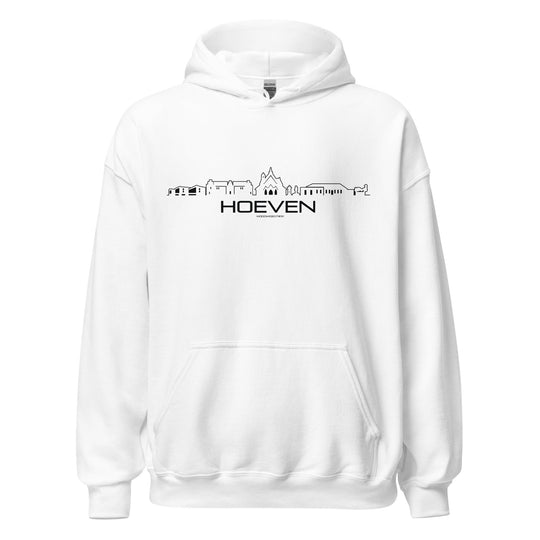 Hoodie Hoeven White S houten cadeau decoratie relatiegeschenk van WoodWideCities