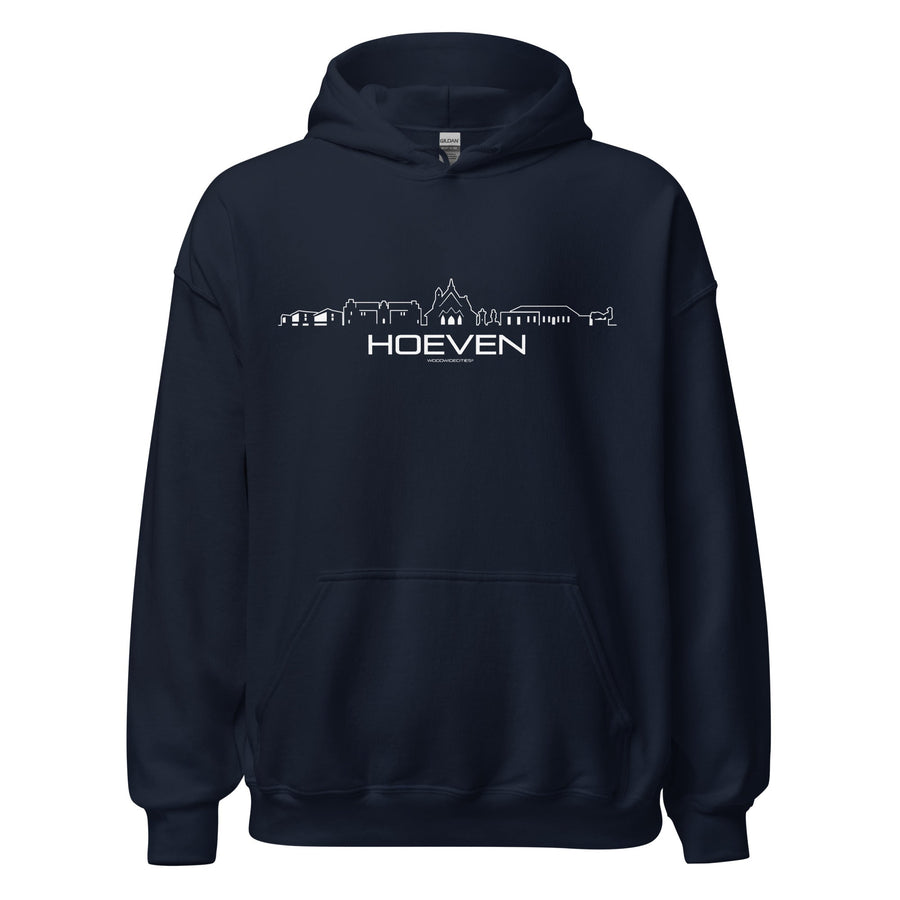 Hoodie Hoeven Navy S houten cadeau decoratie relatiegeschenk van WoodWideCities