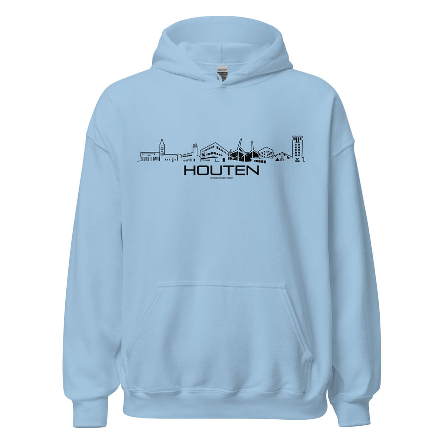 Hoodie Houten Light Blue S houten cadeau decoratie relatiegeschenk van WoodWideCities