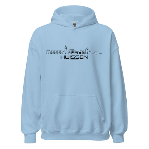 Hoodie Huissen Light Blue S houten cadeau decoratie relatiegeschenk van WoodWideCities