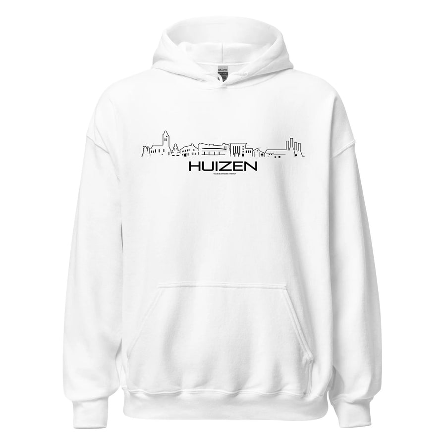Hoodie Huizen cadeau voor elke citylover decoratie kleding relatiegeschenk van WoodWideCities