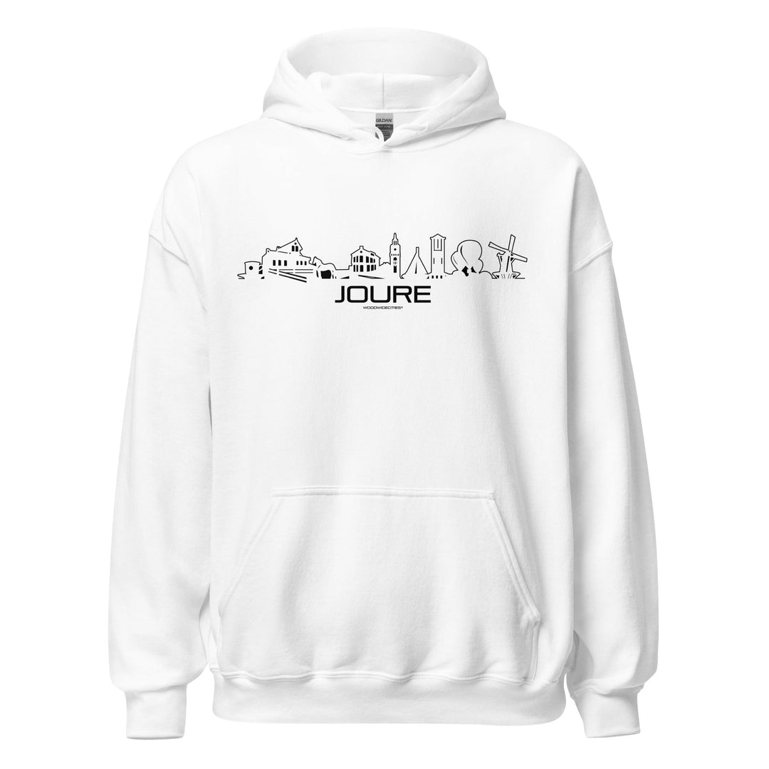 Hoodie Joure White S houten cadeau decoratie relatiegeschenk van WoodWideCities
