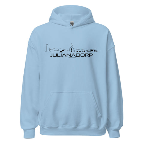 Hoodie Julianadorp Light Blue S houten cadeau decoratie relatiegeschenk van WoodWideCities