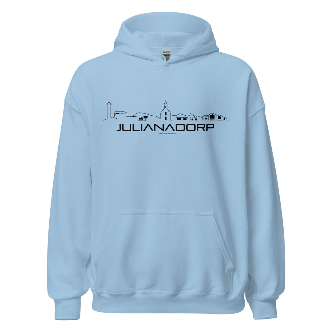 Hoodie Julianadorp Light Blue S houten cadeau decoratie relatiegeschenk van WoodWideCities