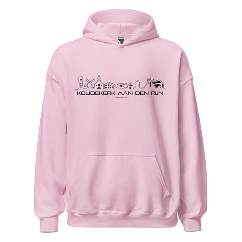 Hoodie Koudekerk Aan Den Rijn Light Pink S houten cadeau decoratie relatiegeschenk van WoodWideCities