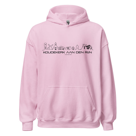 Hoodie Koudekerk Aan Den Rijn Light Pink S houten cadeau decoratie relatiegeschenk van WoodWideCities