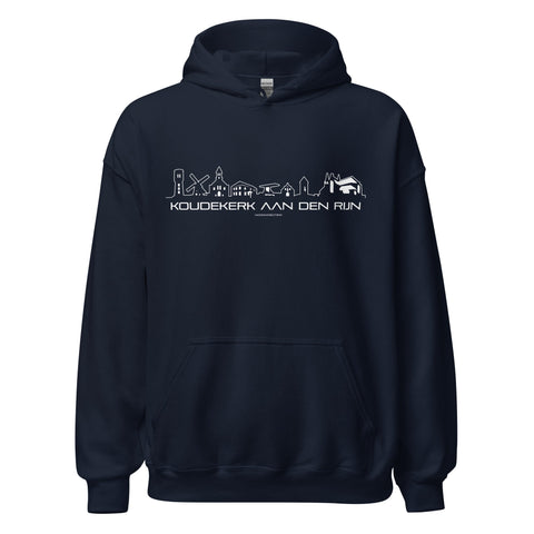 Hoodie Koudekerk Aan Den Rijn Navy S houten cadeau decoratie relatiegeschenk van WoodWideCities