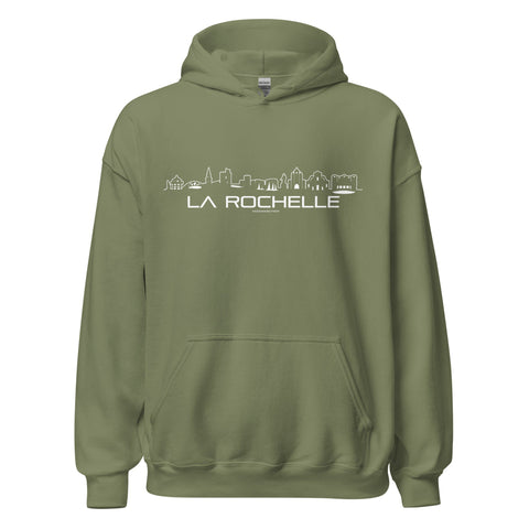 Hoodie La Rochelle Military Green S houten cadeau decoratie relatiegeschenk van WoodWideCities